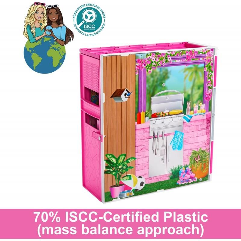 Barbie Foldable Getaway Dollhouse with Accessories