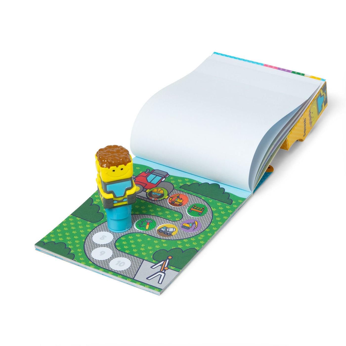 Melissa & Doug Sticker WOW! Activity Pad & Sticker Stamper - Bulldozer