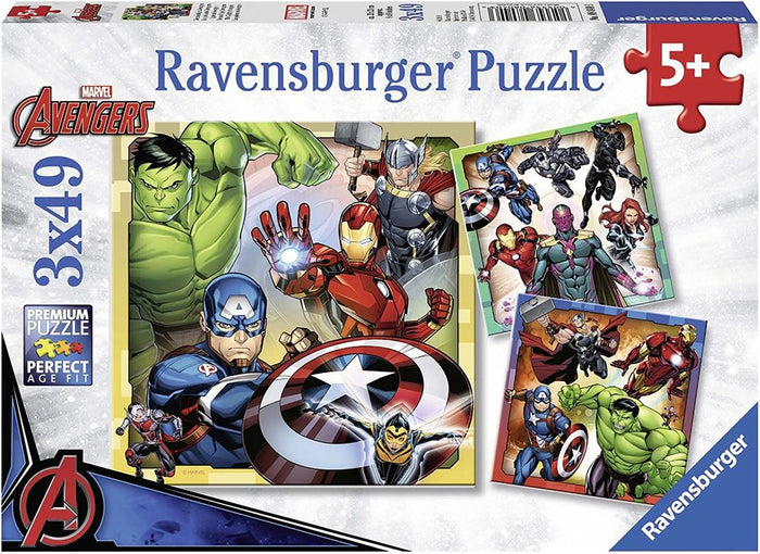 Ravensburger Marvel Avengers Puzzle 3 x 49 Pieces