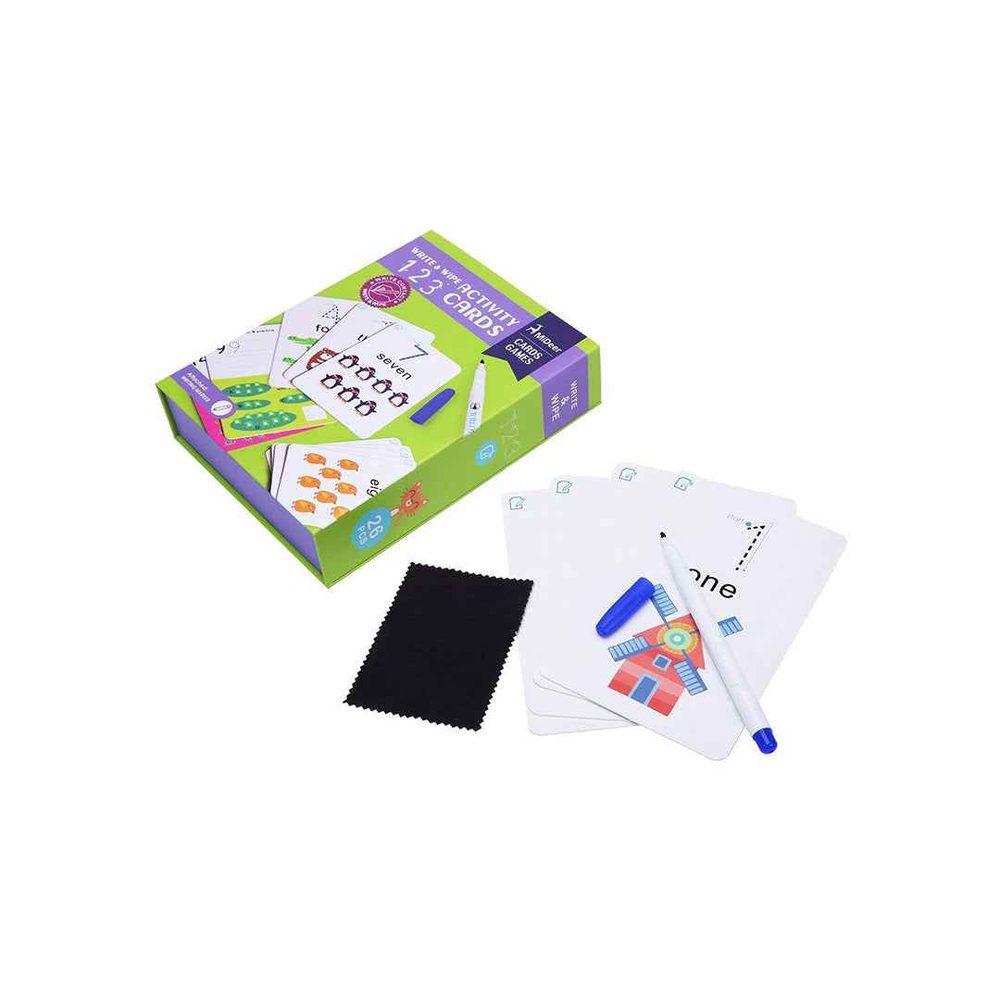 Write & Wipe Cards (123 & ABC)