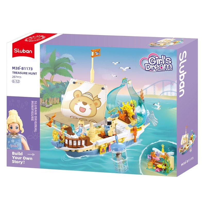 Sluban Girls Dream Jewel Boat (287 Pieces)