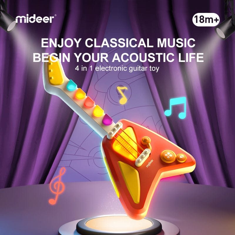 MiDeer 4-in-1 Electronic Guitar Toy