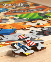 MiDeer Wooden Puzzle, Bunny's Time Travel (100 Pieces)