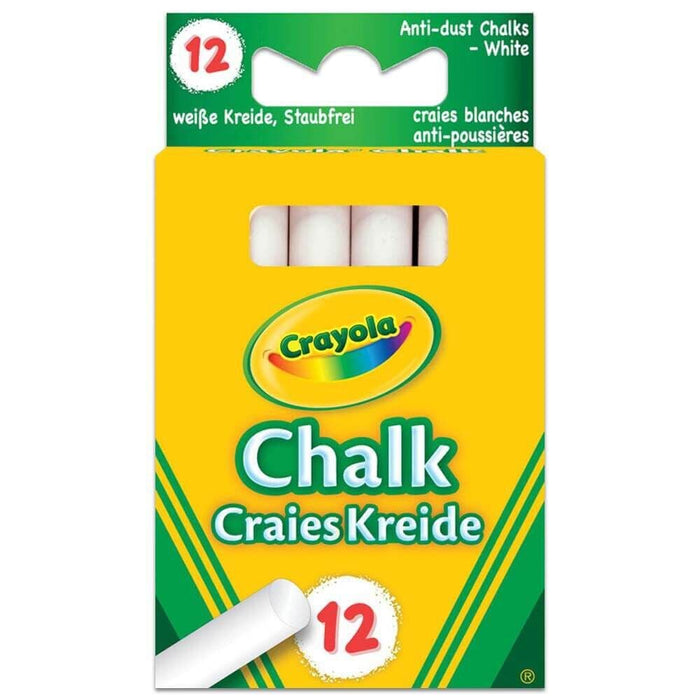 Crayola 12 White Chalks