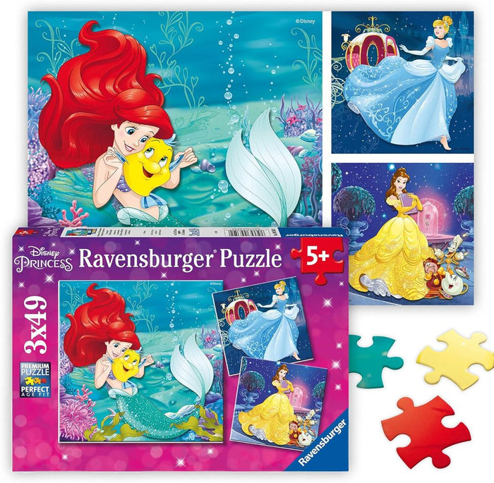 Ravensburger Disney Princess Puzzle 3 x 49 Pieces