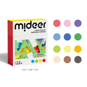 Mideer Washable Markers, Fine Tip (12 Colours)