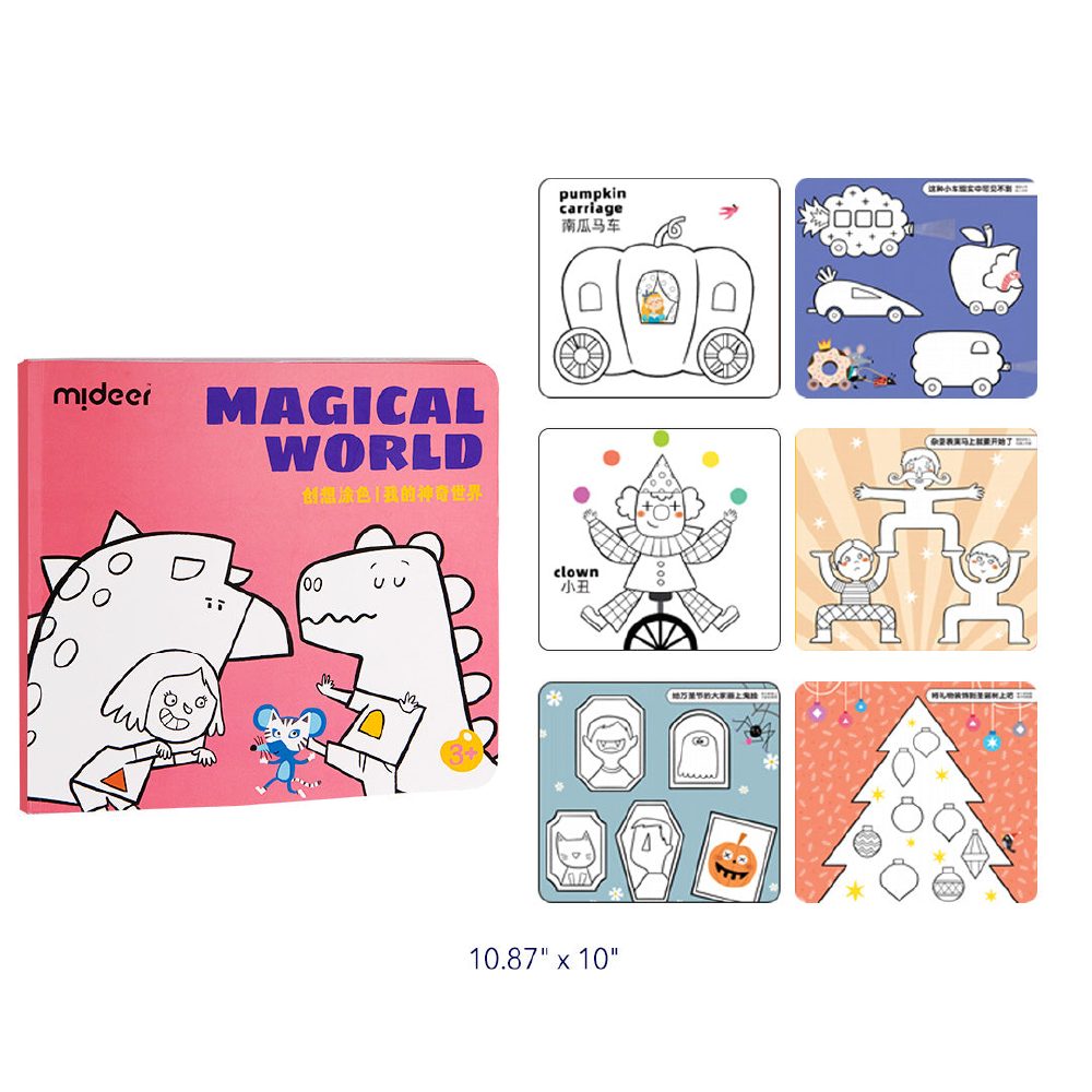 Mideer Magical World Colouring Book Age 3+