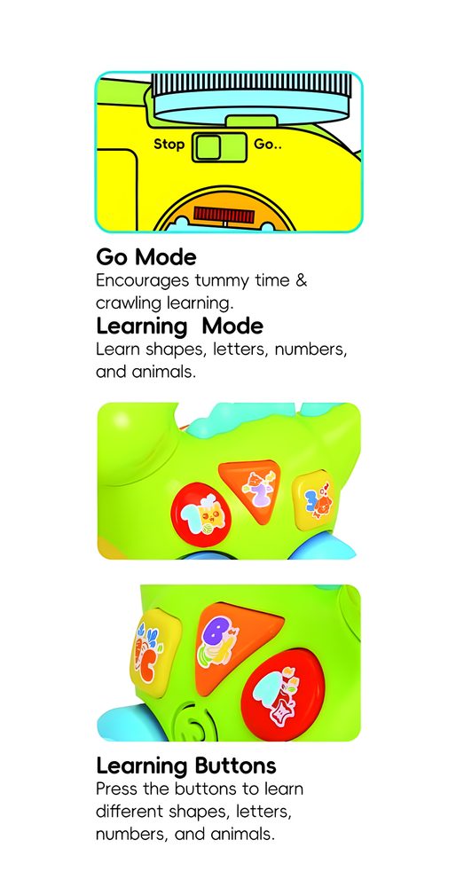 HOLA Learning Dino Activity Toy