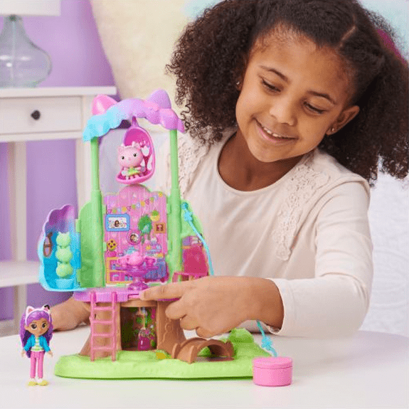 Gabby's Dollhouse Kitty Fairy's Garden Treehouse Playset