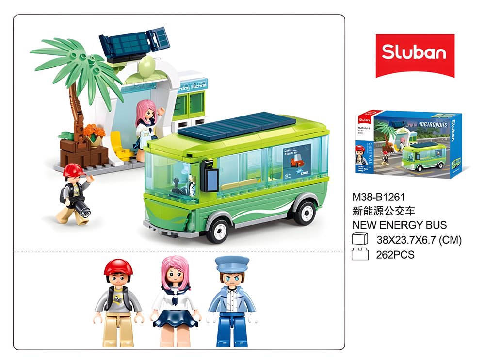 Sluban Metropolis New Energy Bus Building Set