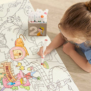 Mideer Adhesive Coloring Scroll The Magic Zoo