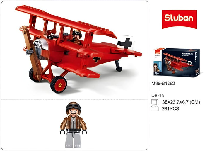 Sluban 1/35 Fokker DR-1 Building Model