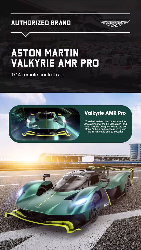 1:12 Maston Martin Valyrie Rechargeable Battery