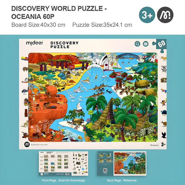 Mideer Discovery Puzzle Big World Small World Oceania