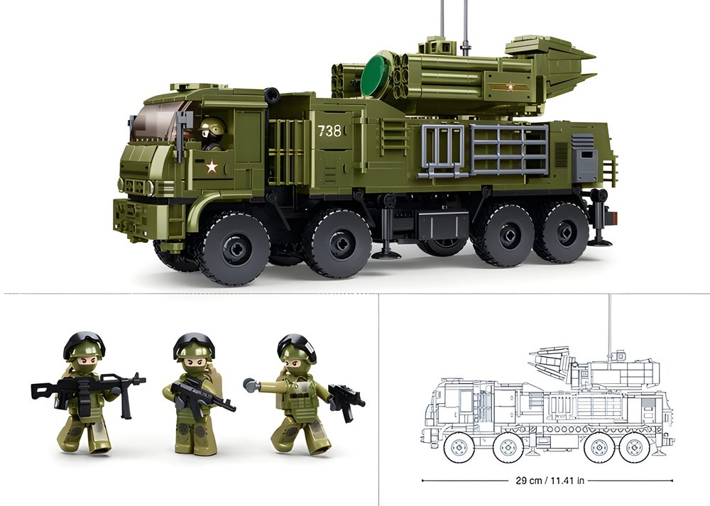 Sluban ModelBricks Pantsir-S1S Self-Propelled ADS