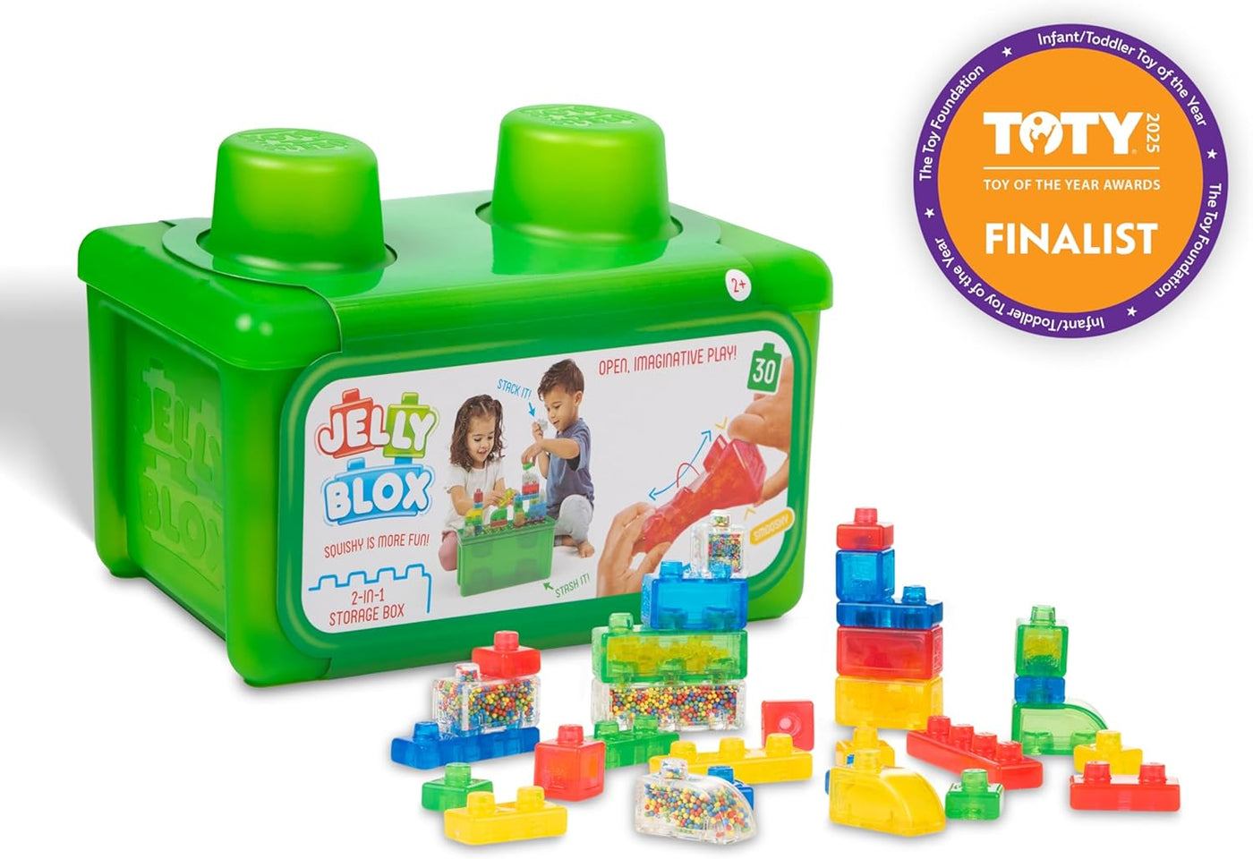 Jelly Blox Stash & Stack 2-in-1 Storage Case