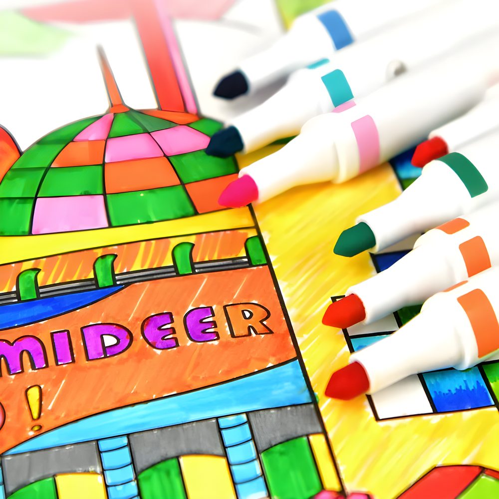 Mideer Washable Marker Small Tip 48 Colours