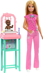 Barbie Baby Doctor Doll with Baby and Exam Table