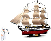Sluban USS Constitution Frigate Building Model