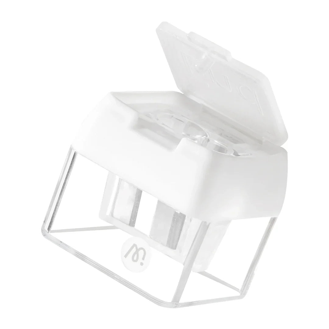 Mideer Three-Hole Pencil Sharpener, Cloud White
