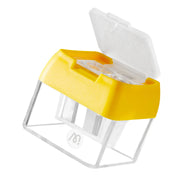 Mideer Three-Hole Pencil Sharpener, Turmeric Yellow