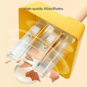 Mideer Three-Hole Pencil Sharpener, Turmeric Yellow