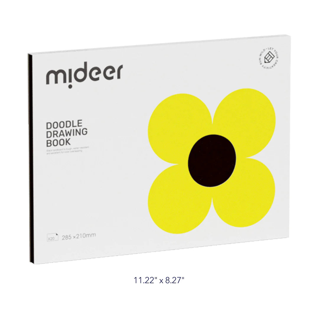 Mideer Drawing Doodle Book Black Paper Age 3+