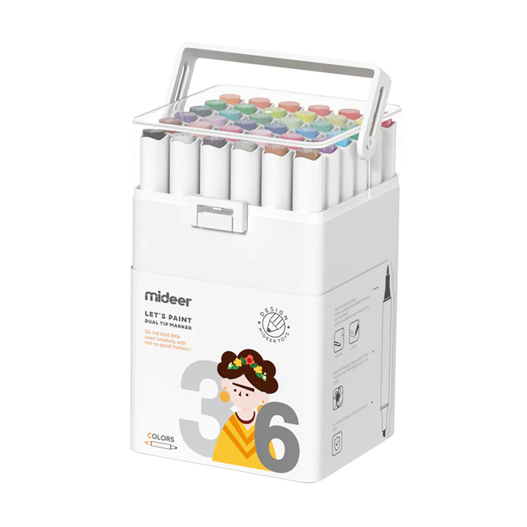 Mideer Washable Markers, Fine Tip (24 Colours)