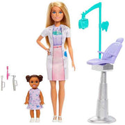Barbie Dentist Doll with Kid, Chair & Dental Accessories