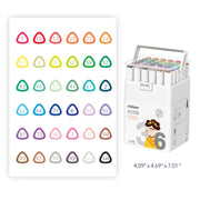 Mideer Washable Markers, Fine Tip (24 Colours)