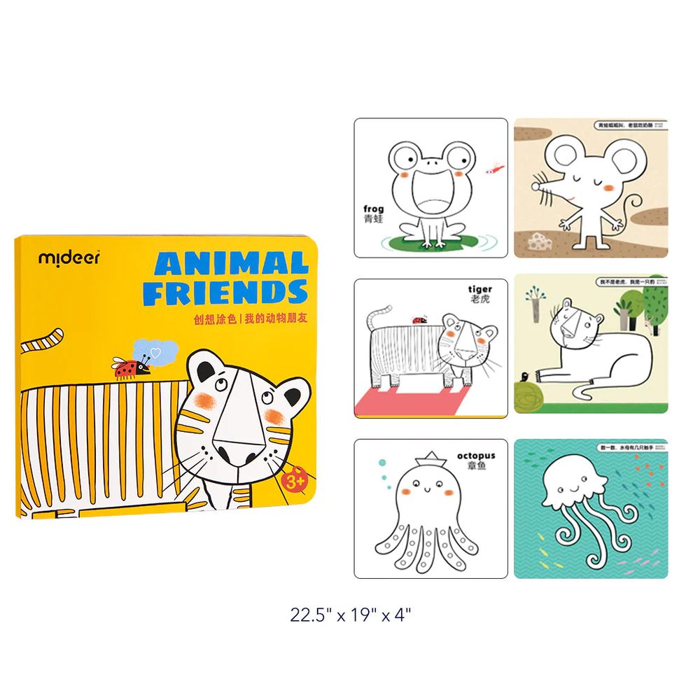 Mideer Colorful Life Coloring Book Age 3+