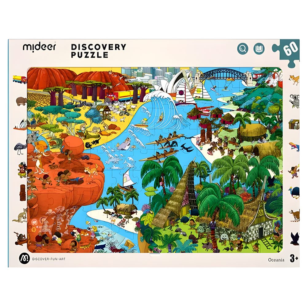 Mideer Discovery Puzzle Big World Small World Oceania