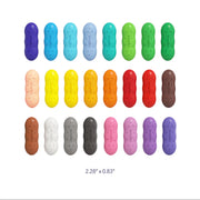 Mideer Washable Beeswax Crayon Set - 24 Colours