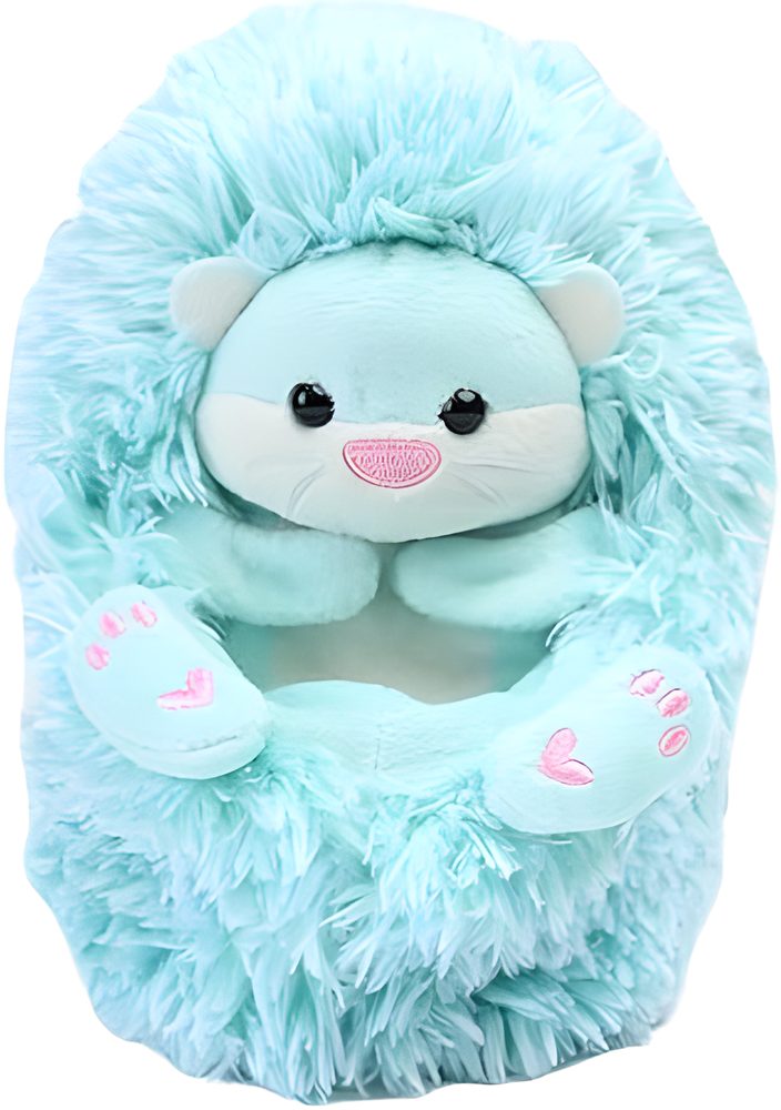 Curlimals Dark Blue Interactive Hedgehog Plush for Kids