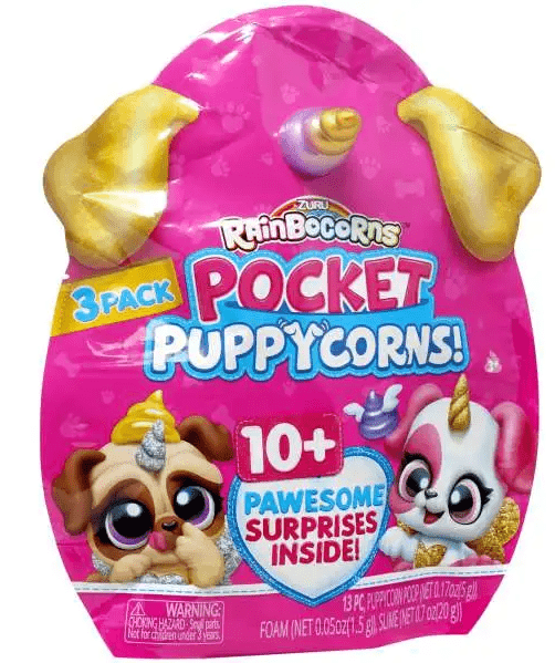 Rainbocorns Pocket Puppycorn Surprise Series 1 (Large Bobble Head, Display of 6)