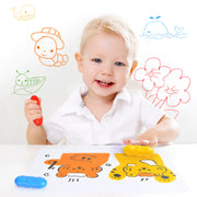Mideer Washable Beeswax Pease Crayons - 8 Colours