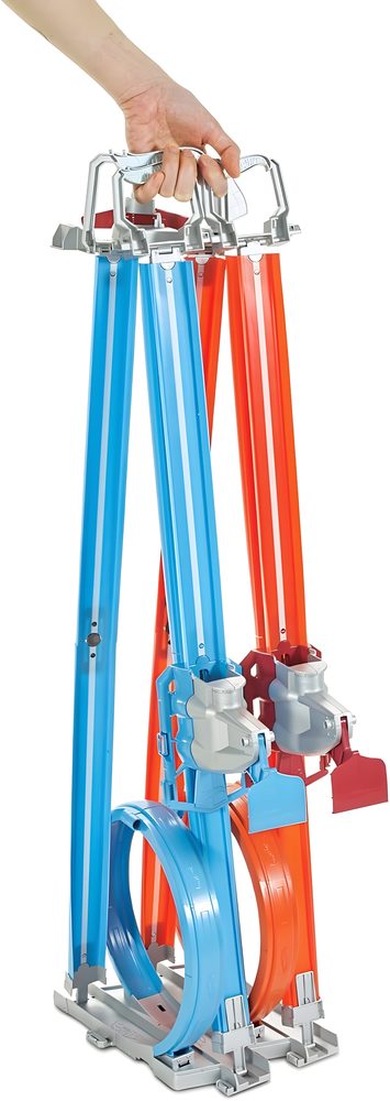 Hot Wheels Double Loop Head-to-Head Race Track Set