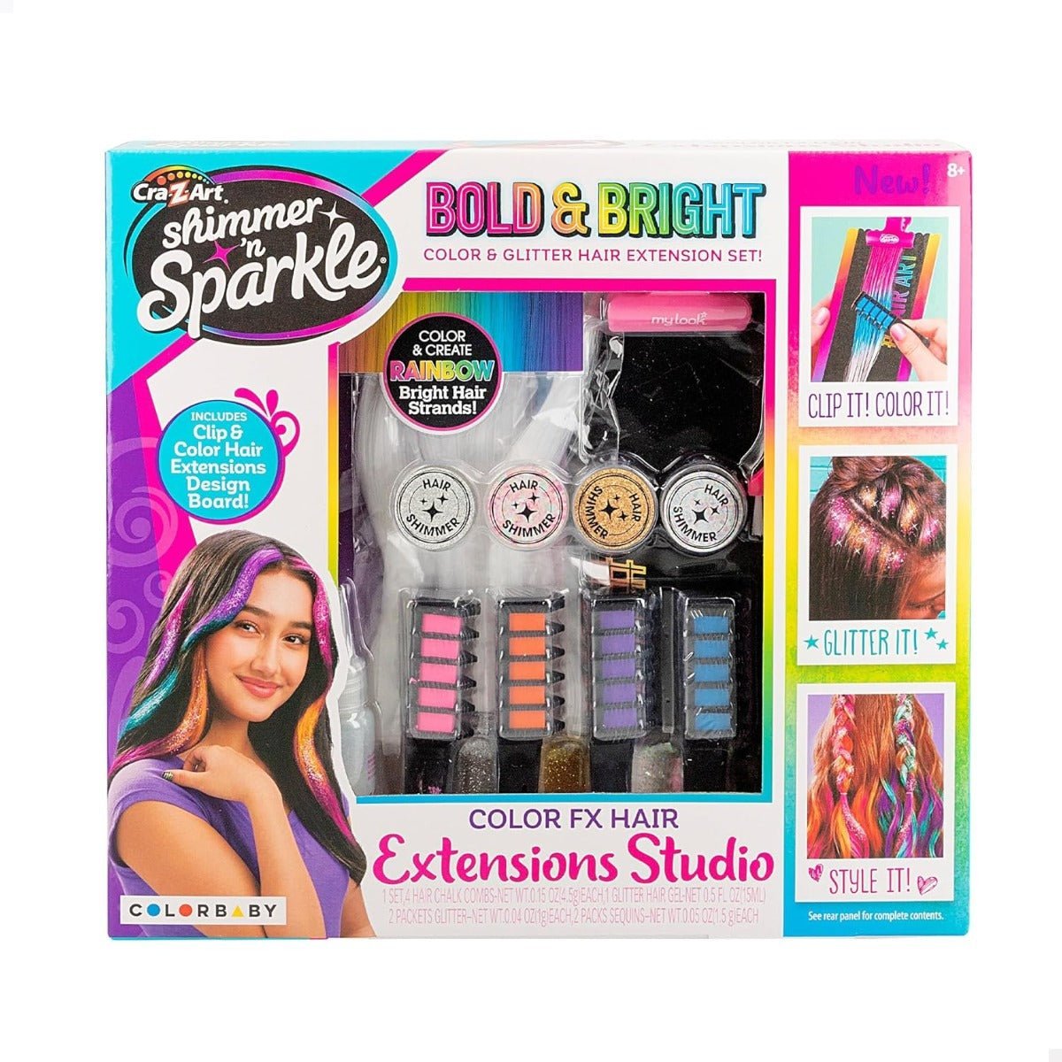 Shimmer 'n Sparkle Color FX Hair Extensions Studio