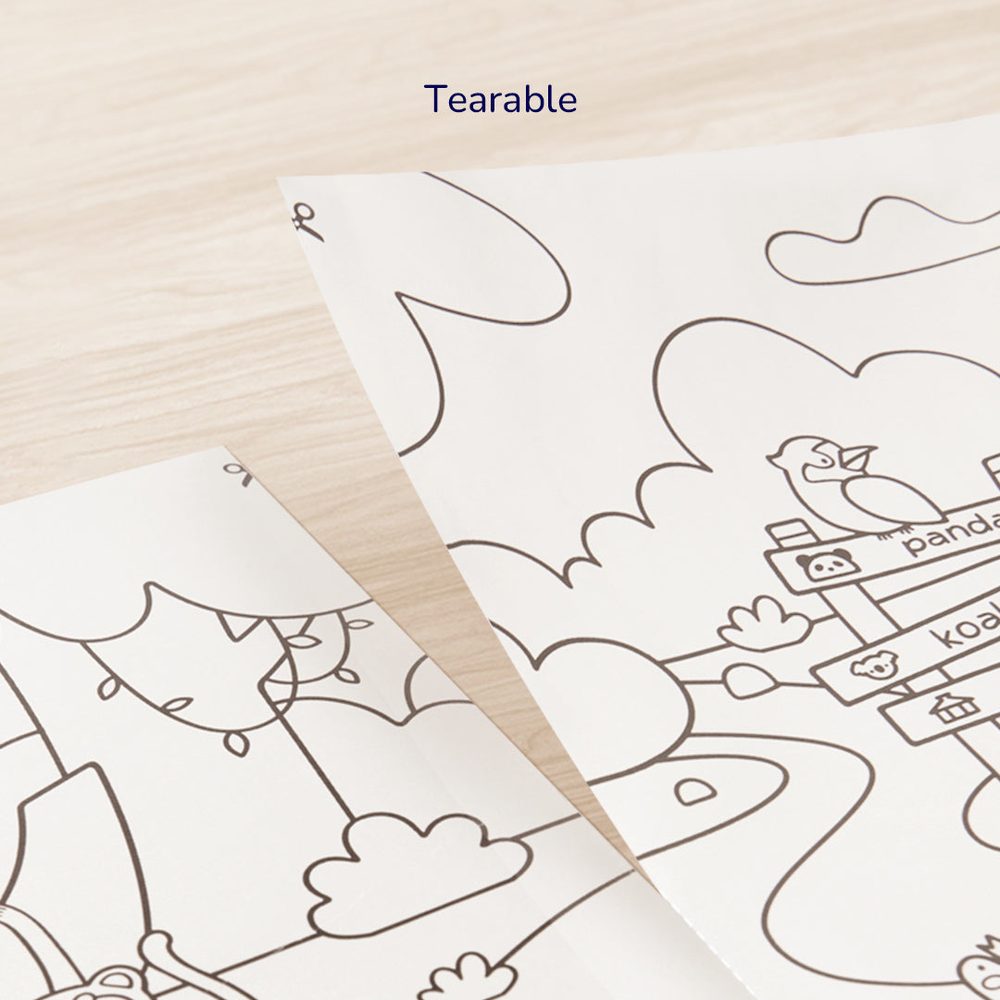 Mideer Adhesive Coloring Scroll The Magic Zoo