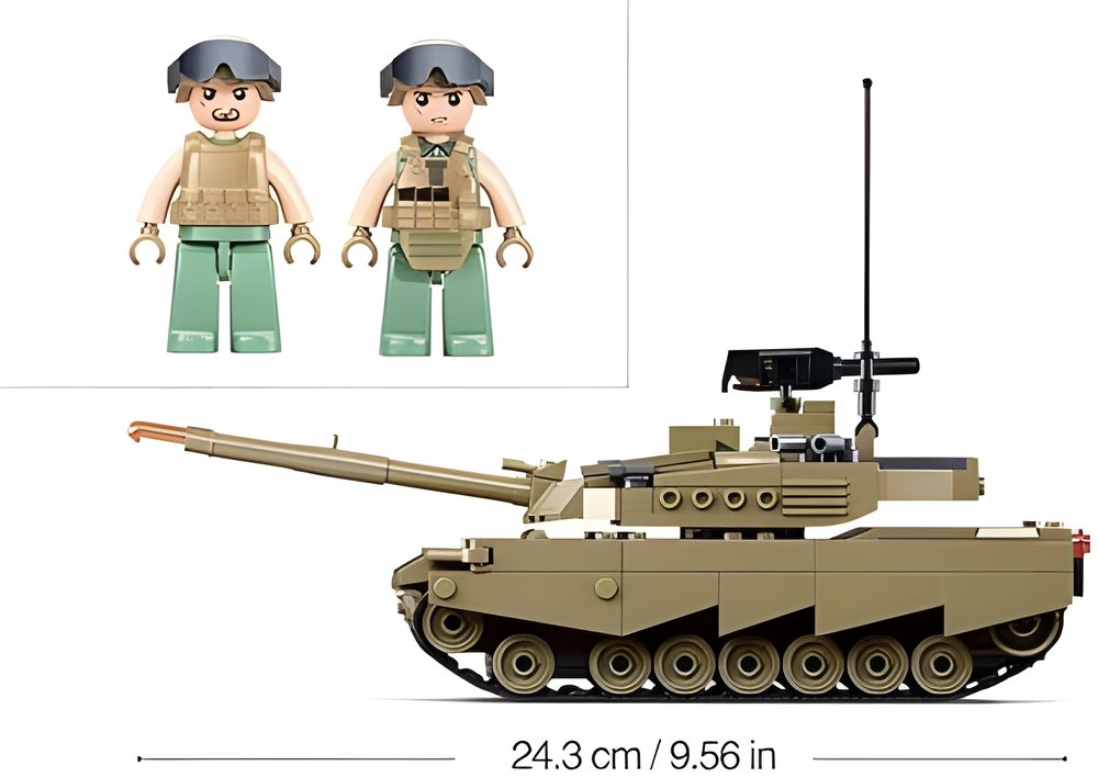 Sluban ARMY OEF-M1XS Main Battle Tank Building Set
