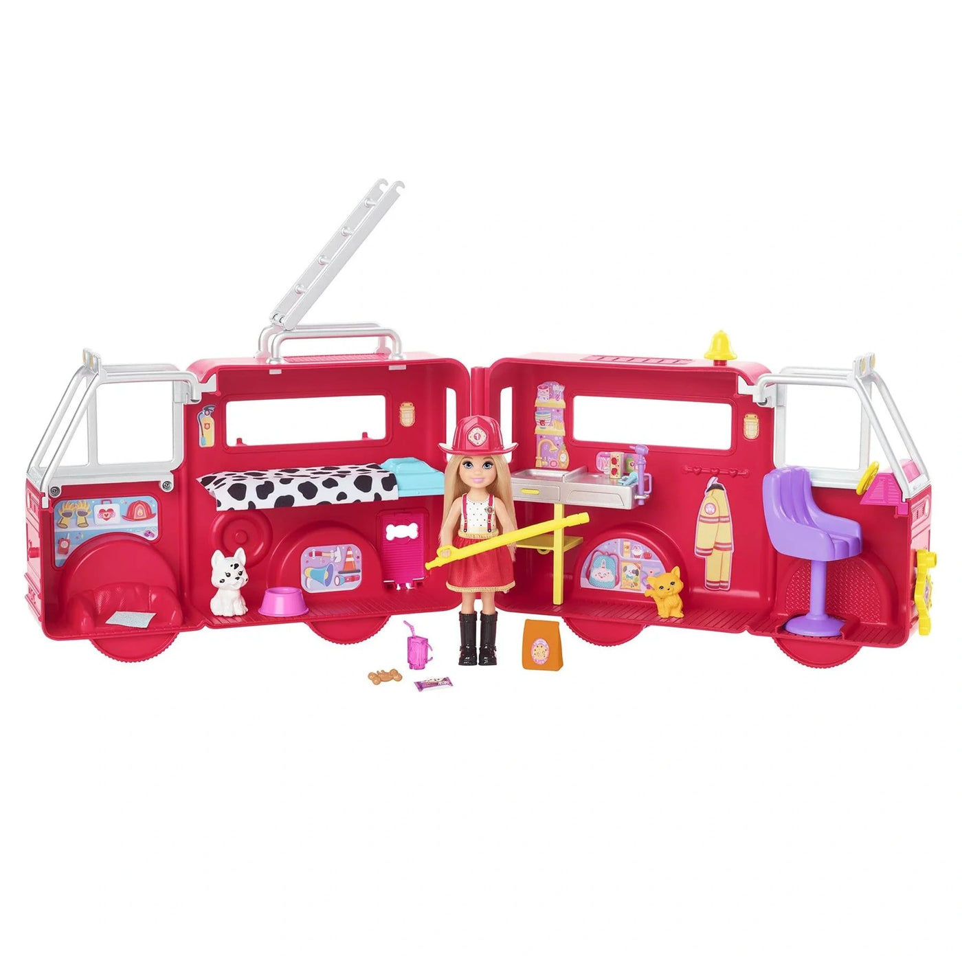 Chelsea Fire Engine Playset with Doll, Puppy & Accessories