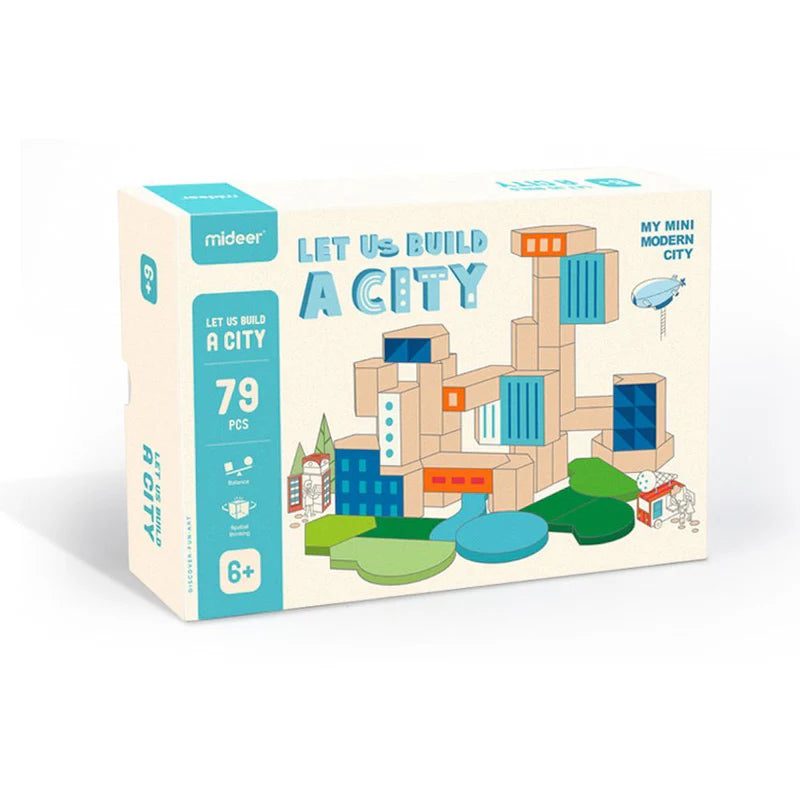 Mideer City Blocks Log Colour 300 Pieces