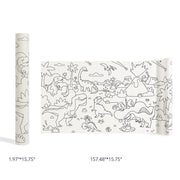 Mideer Adhesive Coloring Scroll The Amazing Dinosaurs
