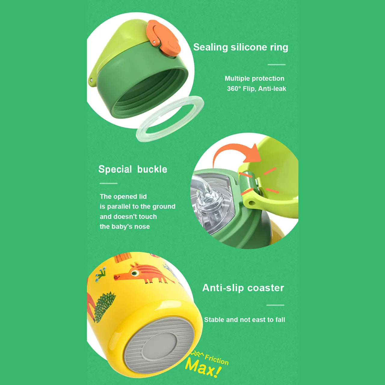 Mideer Vacuum Insulated Bottle T-Rex Age 3+
