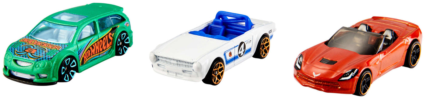 Hot Wheels Essentials Basic 3-Car Pack