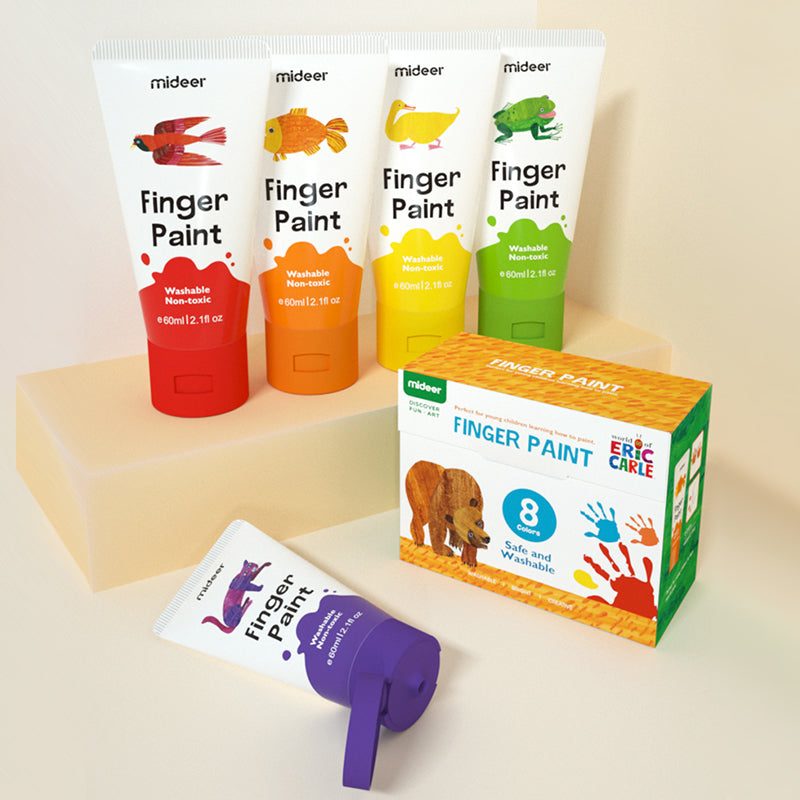 Mideer Finger Paint 8 Colours Age 3+