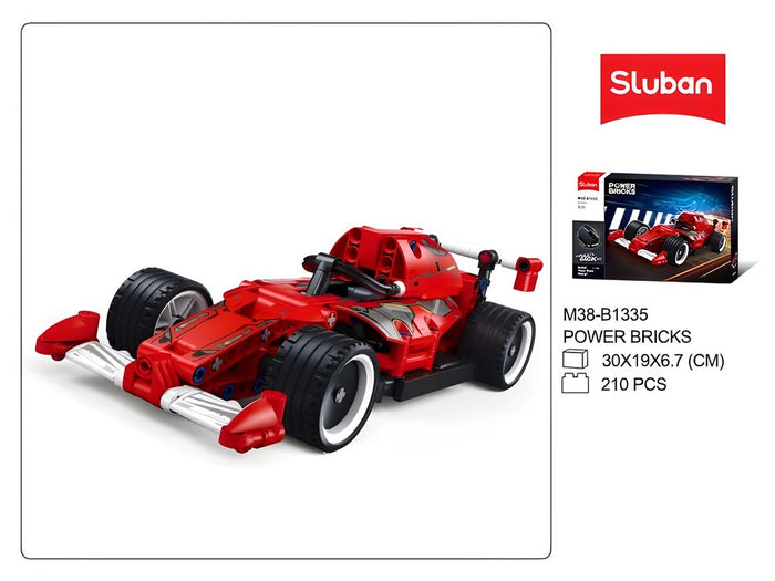 Sluban Power Bricks Formula Car Pull Back 210pcs