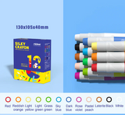 Mideer Washable Silky Crayon - 12 Colours - Age 3+